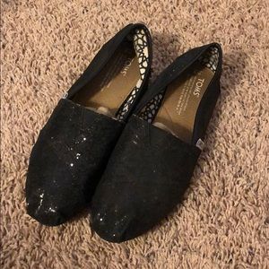 SPARKLY TOMS!! Size 9